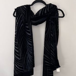 Talbots Black Scarf NWT
